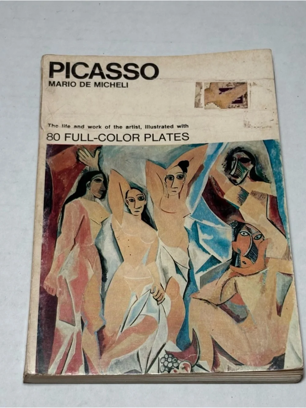 Picasso by Mario De Micheli 1967 80 Full Color Plates Paperback RARE Art Retro